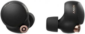 Sony WF-1000XM4 Truly Wireless Noise Cancelling Headphones with Hi-Res Audio Support, Upto 24 Hours Battery Life, Built-in Mic and Optimised Wearing Detection with Alexa Built-in – Black