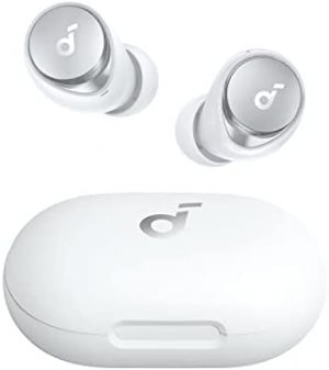 soundcore by Anker Space A40 Adaptive Active Noise Cancelling Wireless Earbuds, Reduce Noise by Up to 98%, Ultra Long 50H Playtime, 10H Single Playtime, Hi-Res Sound, Comfortable Fit, Wireless Charge
