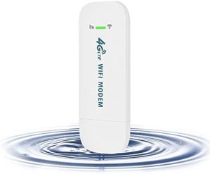 KuWFi 4G WiFi Router Sim Card USB Modem 150Mbps 4G WiFi Dongle Pocket LTE WiFi Router Hotspot Wireless Network for Home Office as Christmas Gifts