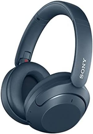 Sony WH-XB910N Extra BASS™ Noise Cancelling Wireless Headphones – Up to 30 Hours Battery Life – Over-Ear Style – Optimised for Alexa and Google Assistant – with Built-in mic for Phone Calls – Blue
