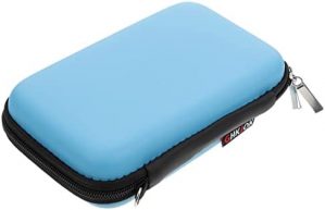 SOLUSTRE Electronics Organizer Bag Waterproof Electronic Accessories Case Portable Tech Travel Cable Organizer Bag Storage Bag for Cord Charger Flash Drive Phone Use Blue