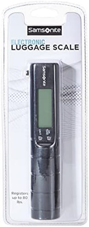 Samsonite Electronic Luggage Scale, Black, One Size, Black, One Size, Electronic Luggage Scale
