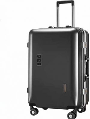 Smart Travel Trolley Suitcase, Multi-Functional Rechargeable USB Ultra-Quiet Universal Wheel Suitcase, Trinity Combination Lock (Gray 39 * 24 * 60CM)