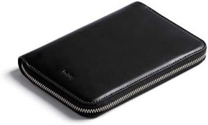 Bellroy Travel Folio, Premium Leather Travel Organizer, RFID Protected (Fits 2 passports, 4-8 Cards, Boarding Passes, Cash and a Pen) – Black