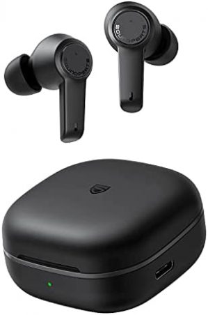 Wireless Earbuds, SoundPEATS T3 Active Noise Canceling with 4 Mics, Bluetooth 5.2 in-Ear Headphones, ANC Earbuds for Clear Calls, Transparency Mode, Touch Control, Total 16.5 Hrs