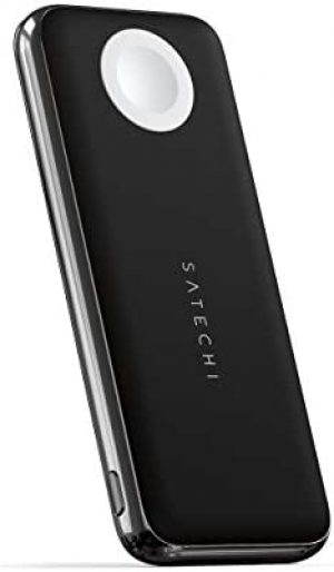 Satechi Quatro Wireless Power Bank 10,000 mAh Portable Charger. Compatible with iPhone 14 Pro Max/14 Pro/14/14 Plus, Apple Watch Ultra & Series 8/7/6/SE/5/4/3/2/1, AirPods Pro 2/1