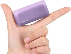 Pixy Mini 5000mAh Compact Light Tiny Powerbank Lavender Purple 20W PD Output QC 3.0 Dual Port 18W PD Input Type-C USB-A Port with Premium Carrying Pouch
