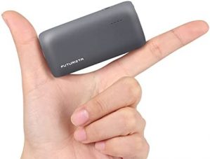 Pixy Mini 5000mAh Compact Light Tiny Powerbank Charcoal Grey 20W PD Output QC 3.0 Dual Port 18W PD Input Type-C USB-A Port with Premium Carrying Pouch