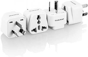 Travel Adapter with Universal Travel Accessories Input, US, UK, India, UAE, EU to Australia 3 Pin Power Plug, Type I AU International Power Adapters