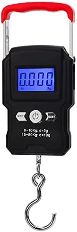 Daseey Fishing Scale Electronic Digital Scale 110LB 50KG Hanging Hook Scale LCD Screen Portable Weighing Scales