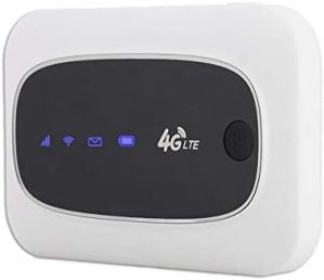 4G LTE Mobile WiFi Modem Mini Wireless Mobile Router Portable Pocket WiFi Router Hotspot for Indoor/Outdoor, Travel Partner Modem WiFi Gaming Router(White)