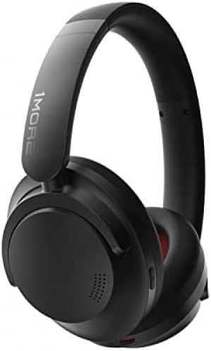 1MORE SonoFlow Active Noise Cancelling Headphones, Over Ear Bluetooth Headphones with LDAC, Hi-Res Wireless Audio, 70H Playtime, 5 Mics, Clear Calls, Preset EQ, App, Foldable Headset Black