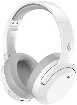 Edifier W820NB Hybrid Active Noise Cancelling Headphones – Hi-Res Audio – 49H Playtime – Comfortable Fit – Wireless Bluetooth Headphones for Travel, Flight, Train, Commute – White