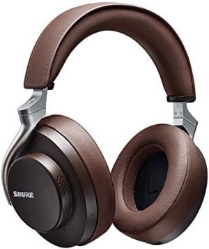 Shure AONIC 50 Wireless Noise Cancelling Headphones, Premium Studio-Quality Sound, Bluetooth 5 Wireless Technology, 20 Hours Battery Life- Brown
