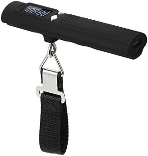 Staright Portable Digital Luggage Scale with and Flashlight Function Electronic Scale Fish Scale Hanging Scale for Baggage Weight