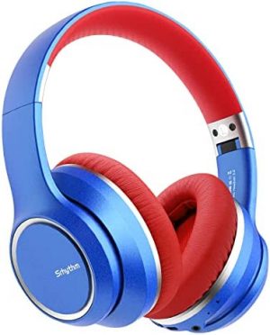 Srhythm NC15 Noise Cancelling Headphones Bluetooth Over-Ear Headset with Mic for Teens, Adults Online Class/Home Office/TV/PC/Phone