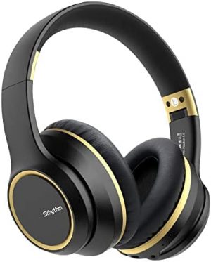 Srhythm NC15 Noise Cancelling Headphones Bluetooth Over-Ear Headset with Mic for Teens, Adults Online Class/Home Office/TV/PC/Phone