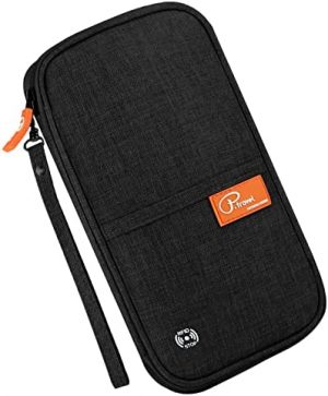 Travel Passport Wallet Family Passport Holder RFID Blocking Waterproof Bag Document Organizer for Women & Men, Black, Travel Wallet