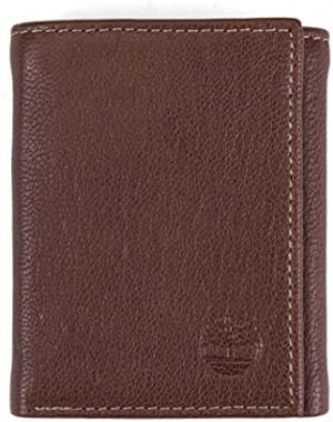 Timberland Men’s Genuine Leather RFID Blocking Trifold Security Wallet