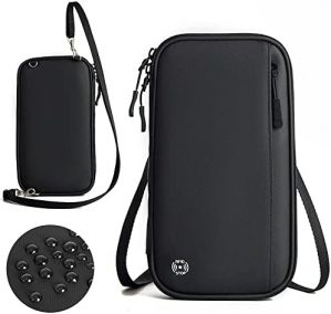 Gocokia Travel Passport Family Holder for 5 with RFID, Black, 6.9inch