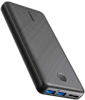 Anker Power Bank, PowerCore Essential 20000mAh Portable Charger with PowerIQ Technology and USB-C (Input Only), High-Capacity External Battery Pack Compatible with iPhone, Samsung, iPad, and More.