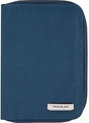 Travelon RFID Blocking Passport Zip Wallet